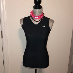 Under armor black sleeveless heat gear tank top  M